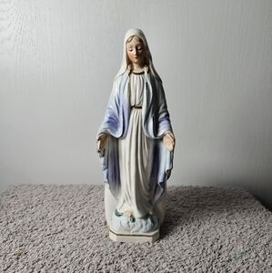 Vintage Lefton Japan Virgin Mary Madonna Figurine Planter